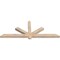 Ekena Millwork Kennewick Smooth Timber Gable Bracket, Douglas Fir, 72"W x 27"H x 3 1/2"D x 3 1/2"F, 9/12 Pitch GBW072X27X0404KEN00SDF - alternate 5